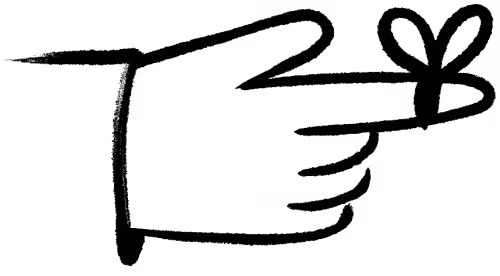 A finger with a string tied around it.