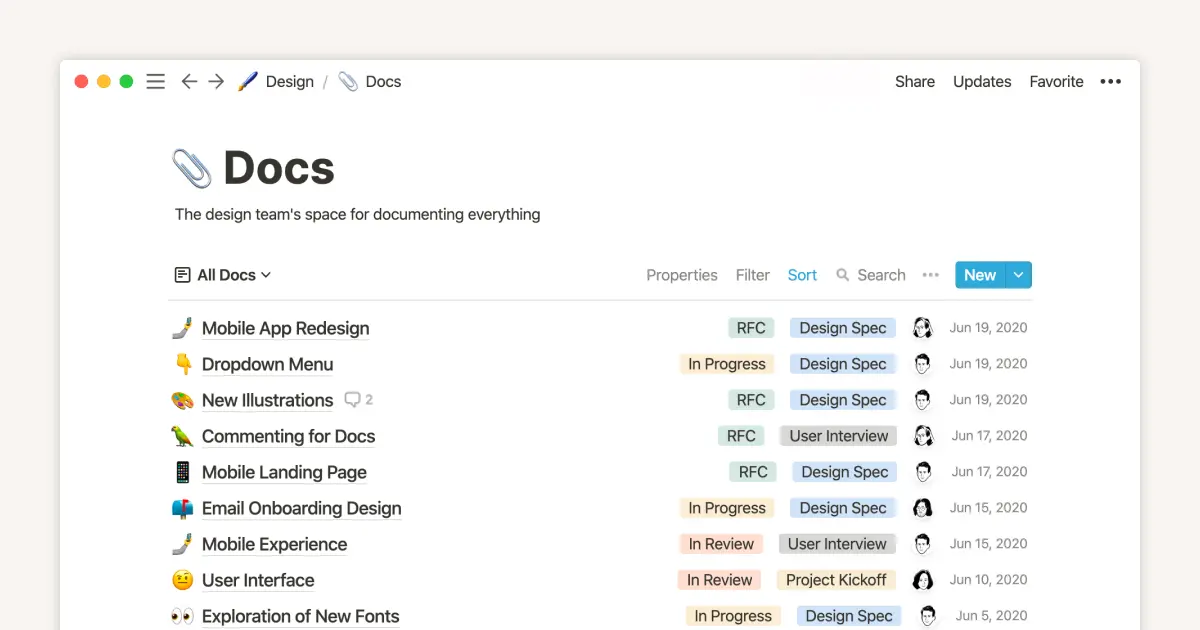 This notes & docs system makes your design team more efficient
