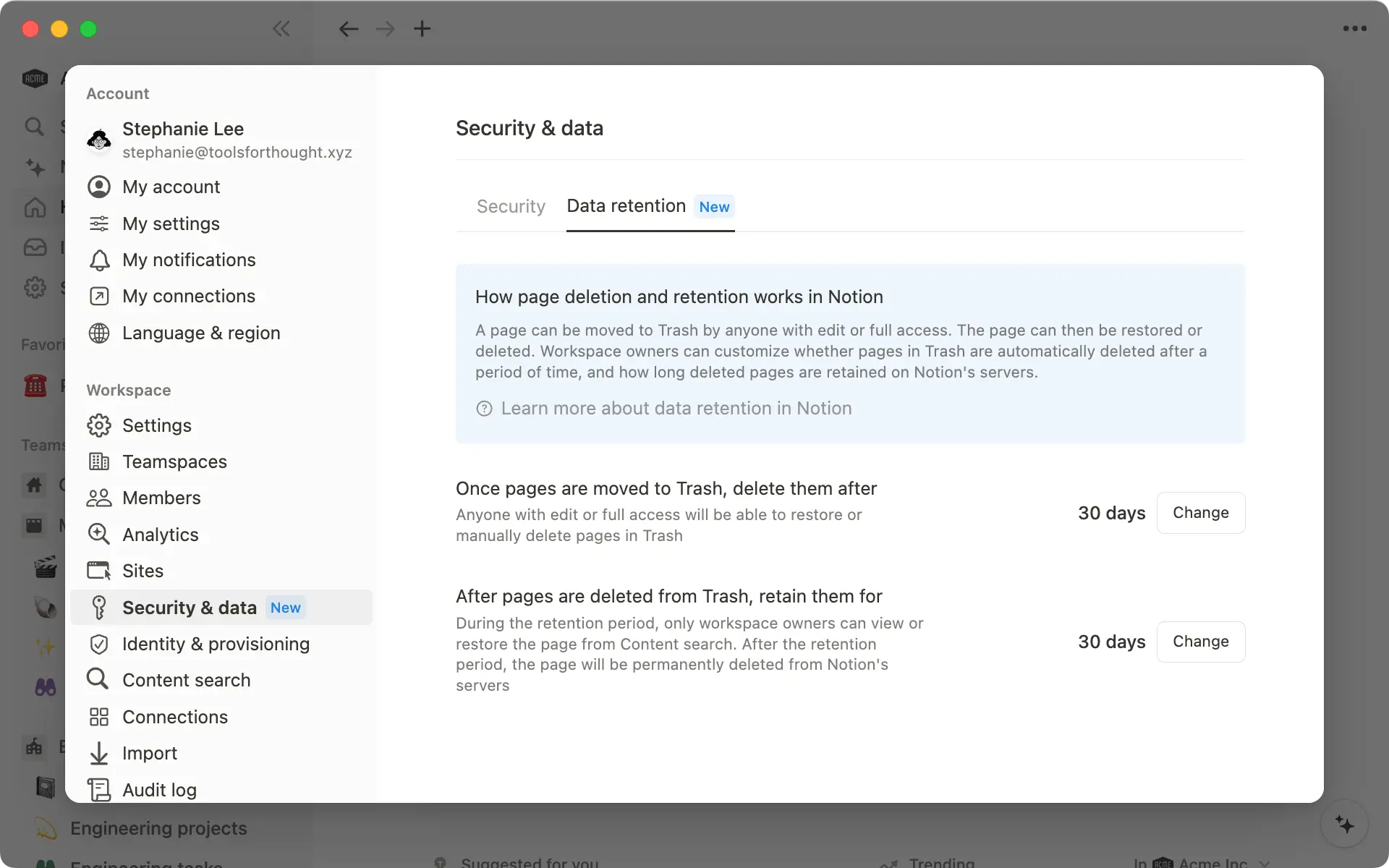 Data Retention Hero Screenshot