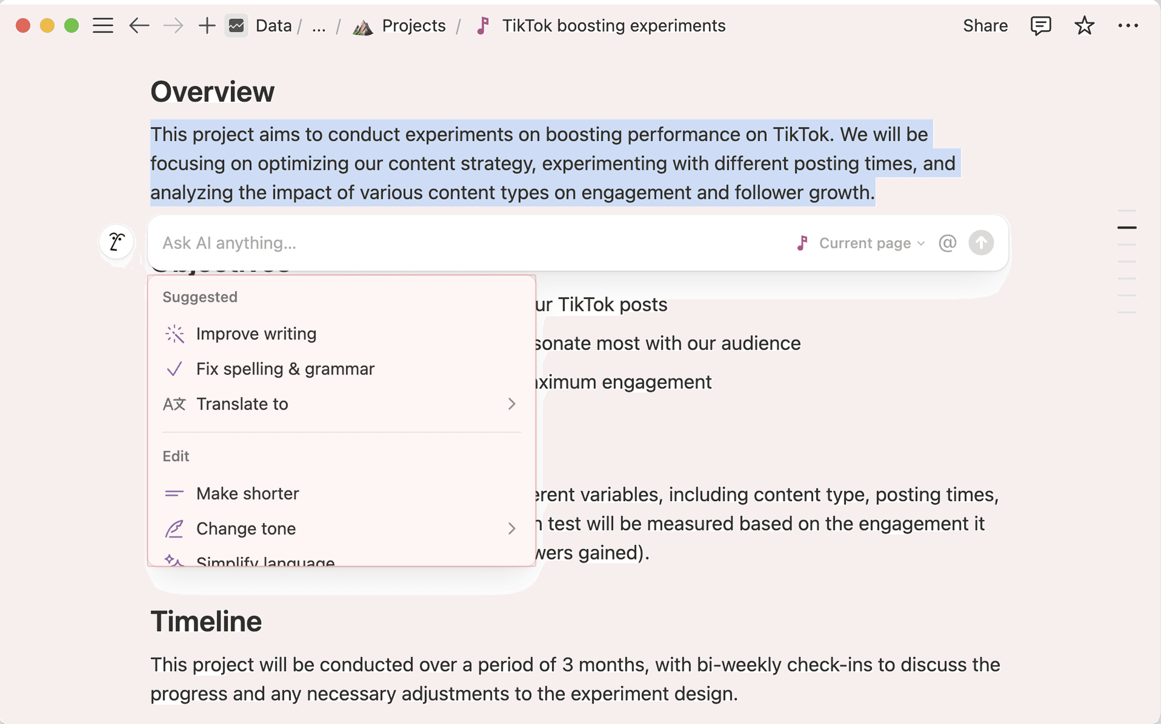 hc: notion ai inline