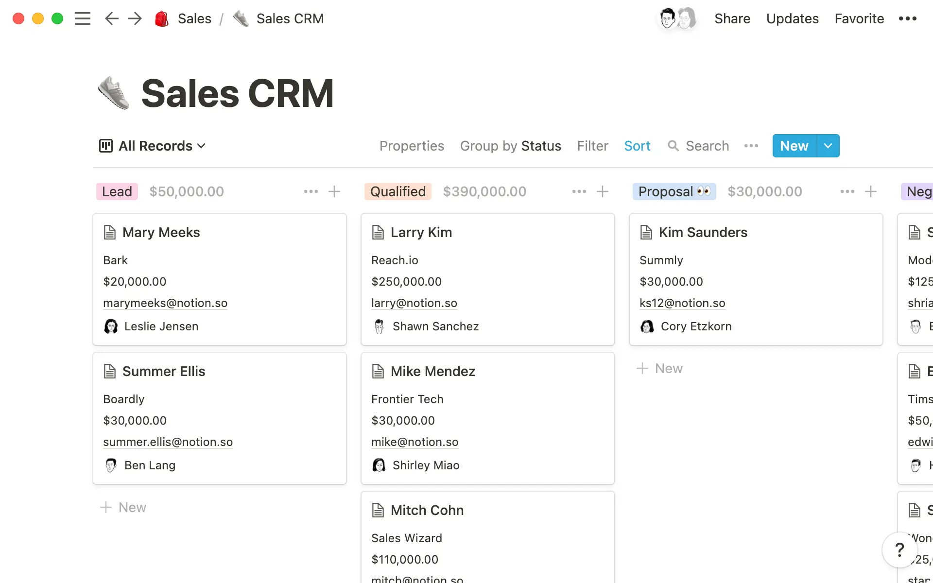 Keep other relevant information in your pages with email, phone, and URL properties.