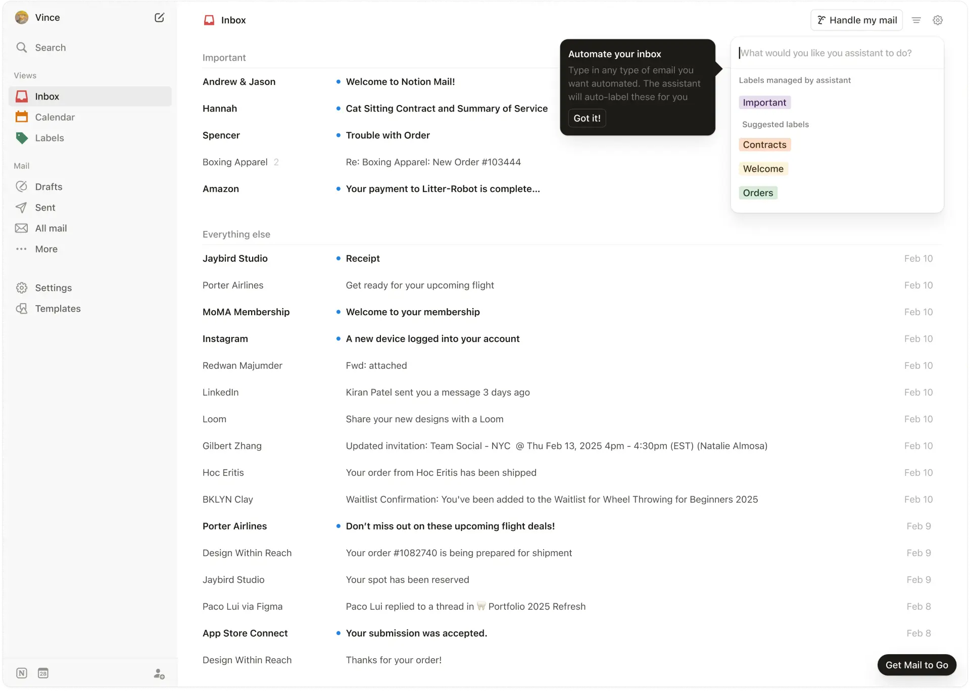 Notion Mail Automate Your Inbox